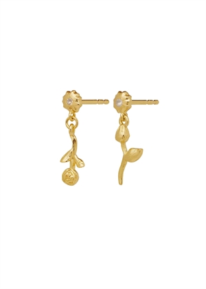Amaria earrings Forgyldt Maanesten 